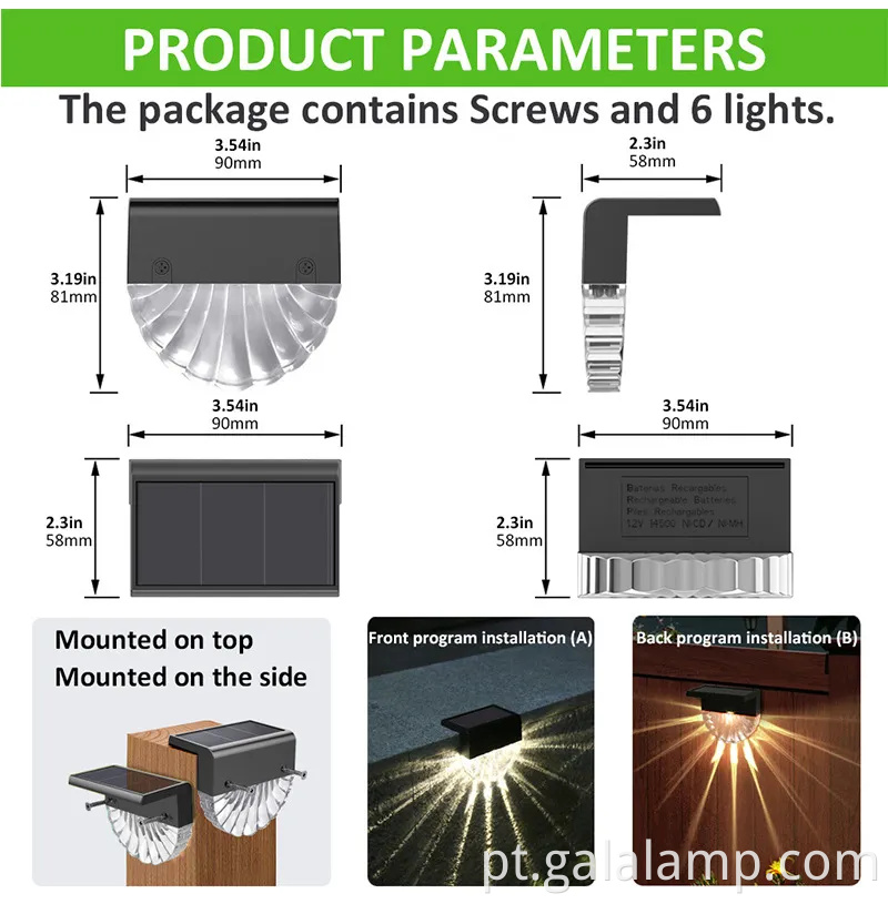 Luzes de parede de jardim lideradas à prova de intempéries duráveis para uso ao ar livre